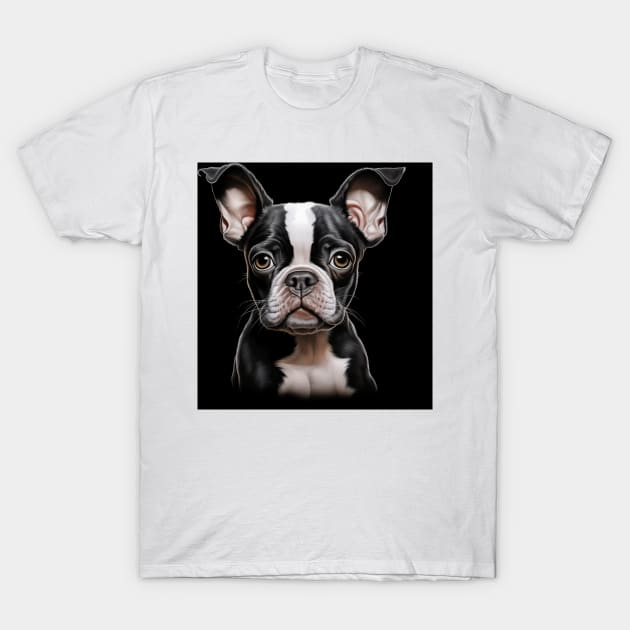 Cute Boston Terrier Lovers Dogs Boston Terrier T-Shirt by fromherotozero